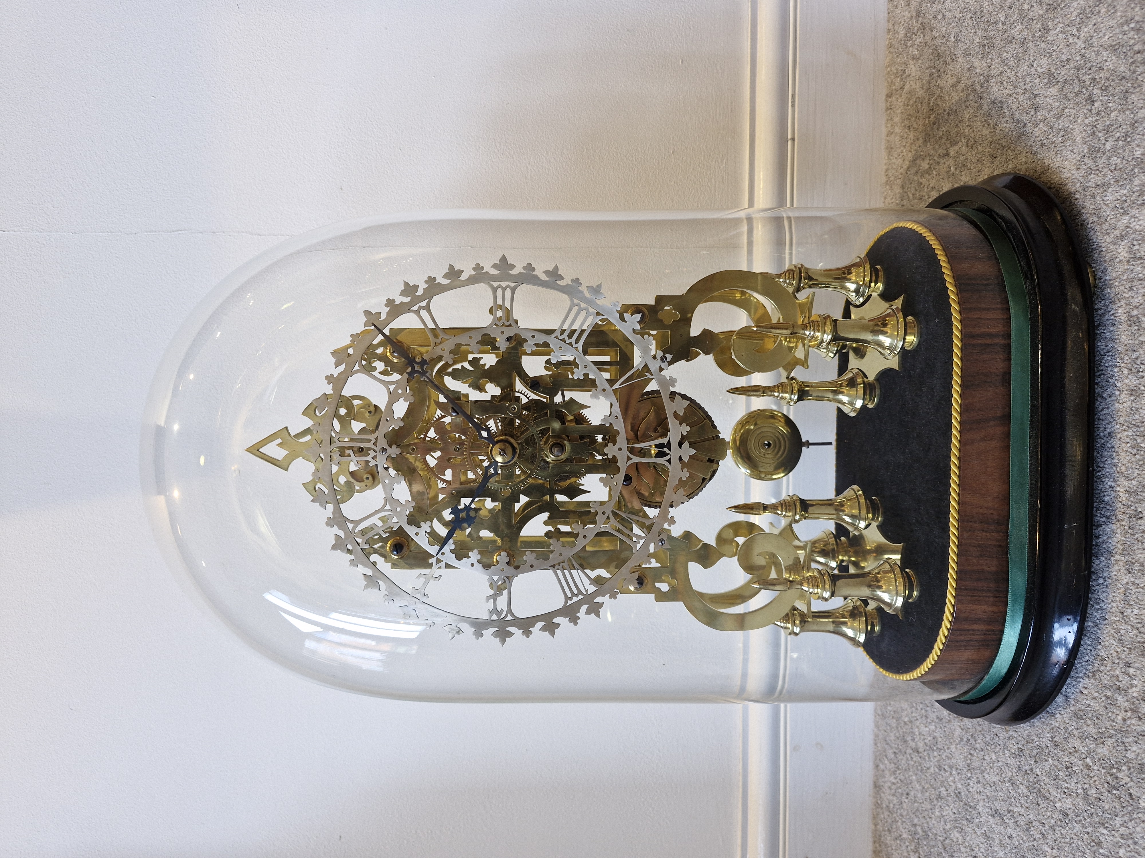 Victorian Gothic Skeleton Clock